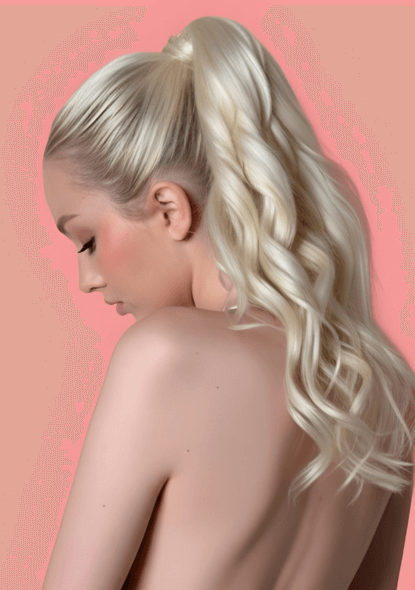 Mujer de espaldas con un peinado social realizado por Foriu en Bogotá