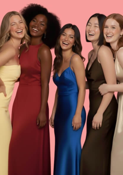 Girl posing front-facing with makeup for a social event in New york,