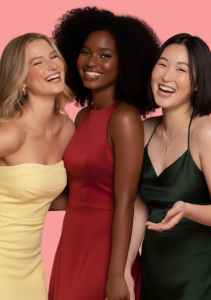 Girl posing front-facing with makeup for a social event in Houston