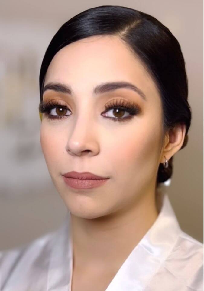 Maquillaje de novia realizado por la coach Karen de Foriu en Monterrey