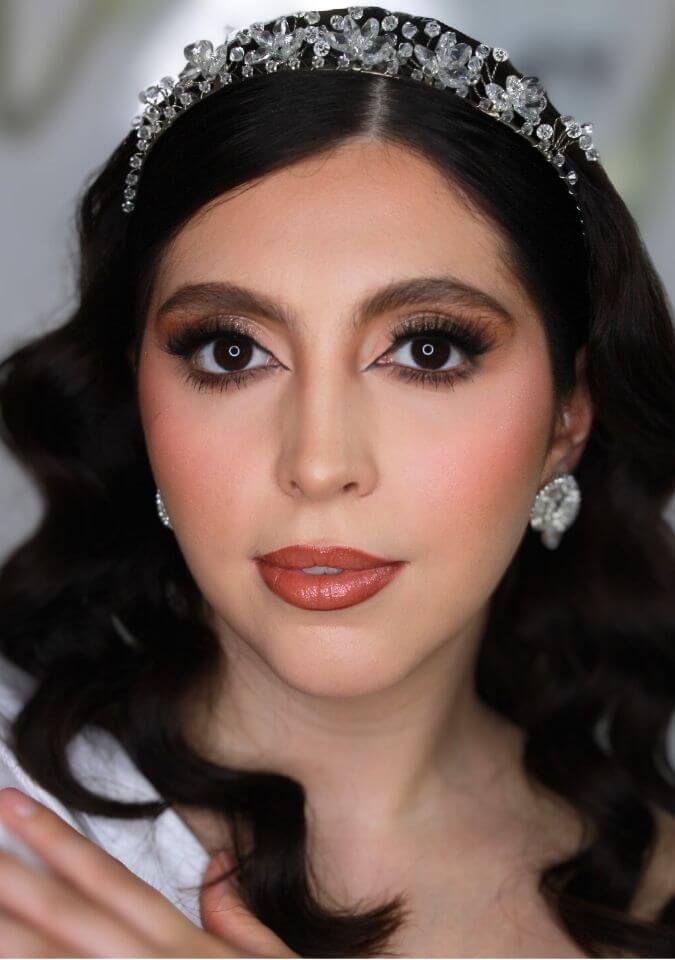 Maquillaje de novia realizado por la coach Valeria de Foriu en Monterrey