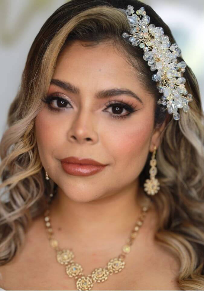 Maquillaje de novia realizado por la coach Valeria de Foriu en Monterrey