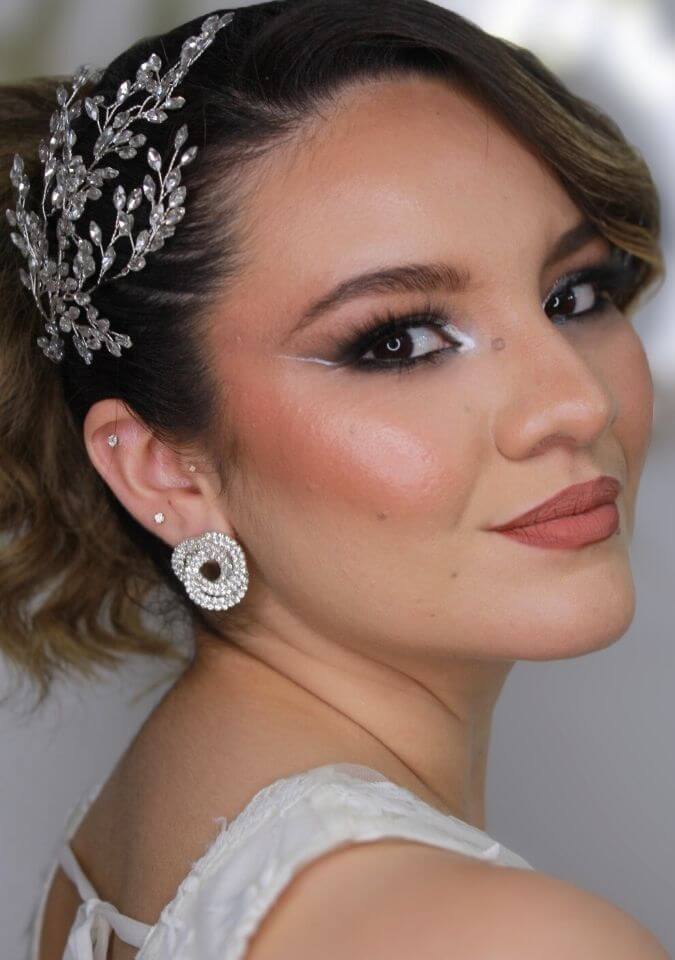Maquillaje de novia realizado por la coach Valeria de Foriu en Monterrey