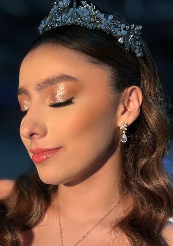 Maquillaje de novia realizado por la coach Karen de Foriu en Monterrey