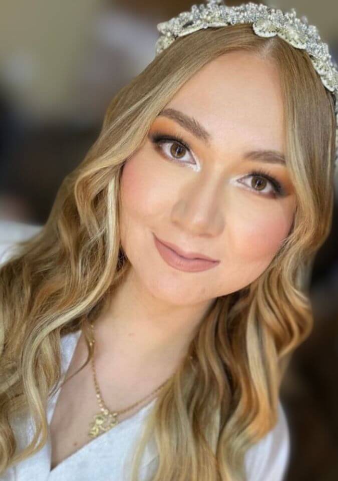 Maquillaje de novia realizado por la coach Wen de Foriu en Monterrey