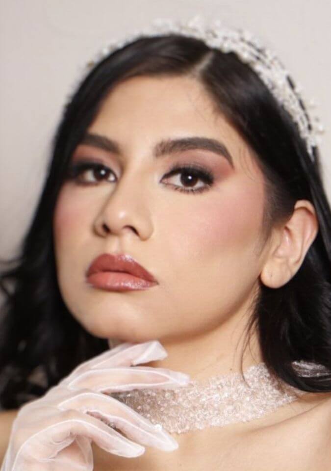 Maquillaje de novia realizado por la coach Linda de Foriu en Monterrey