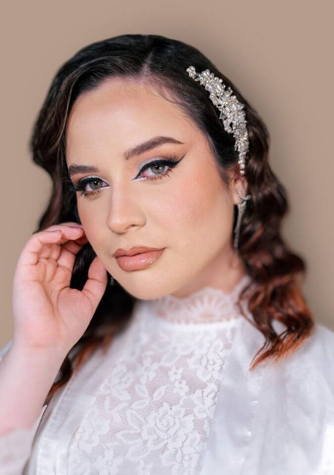 Maquillaje de novia realizado por la coach Linda de Foriu en Monterrey