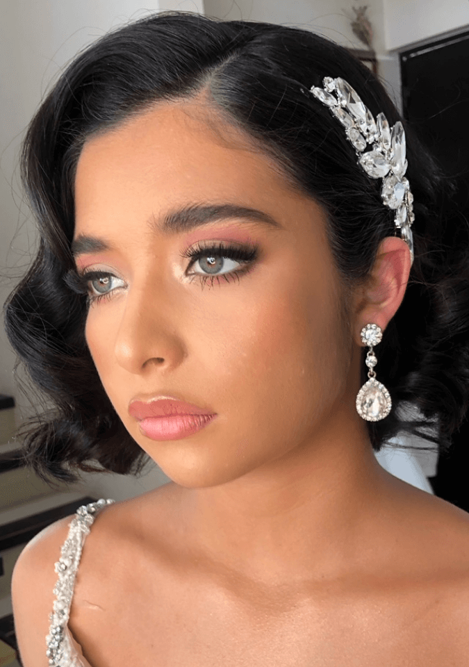Maquillaje de novia realizado por la coach Gina de Foriu en Querétaro