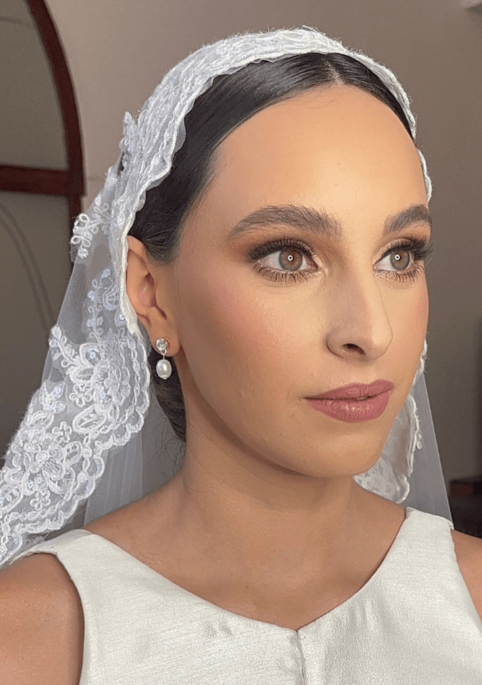 Maquillaje de novia realizado por la coach Gina de Foriu en Querétaro
