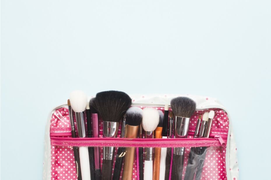 Para Foriu, usar la brocha adecuada es muy importante.