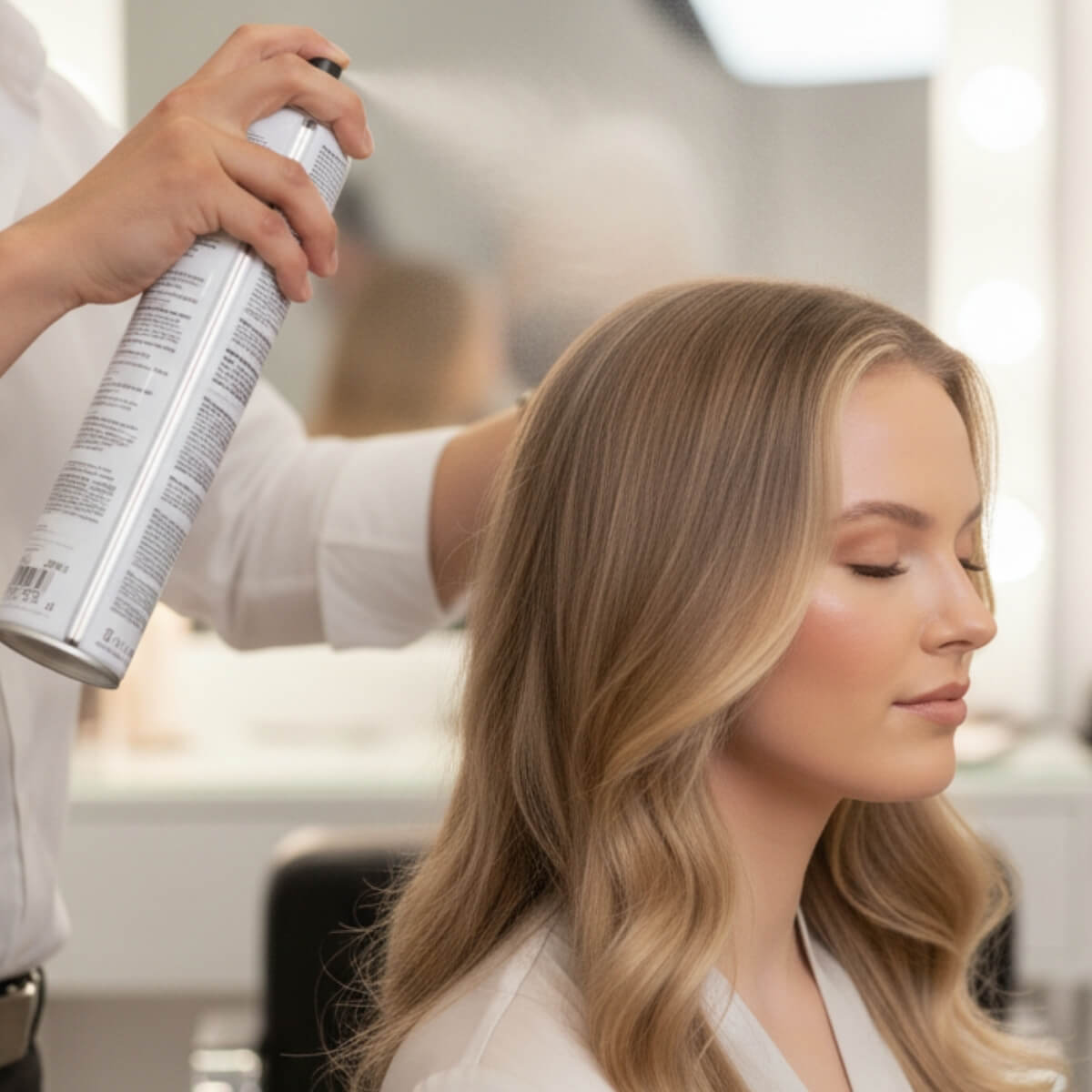 Girl having her hair done for a social event in New York, available for home service